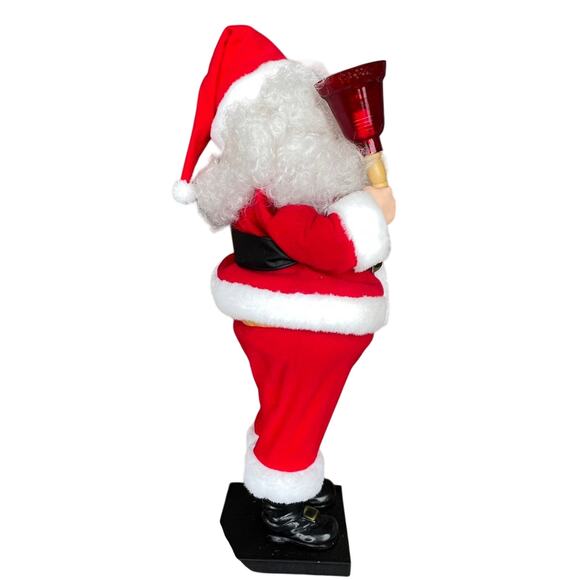 Vintage Telco Christmas Motionettes Santa Claus w/ Bell 1980s Animated READ - Picture 7 of 16